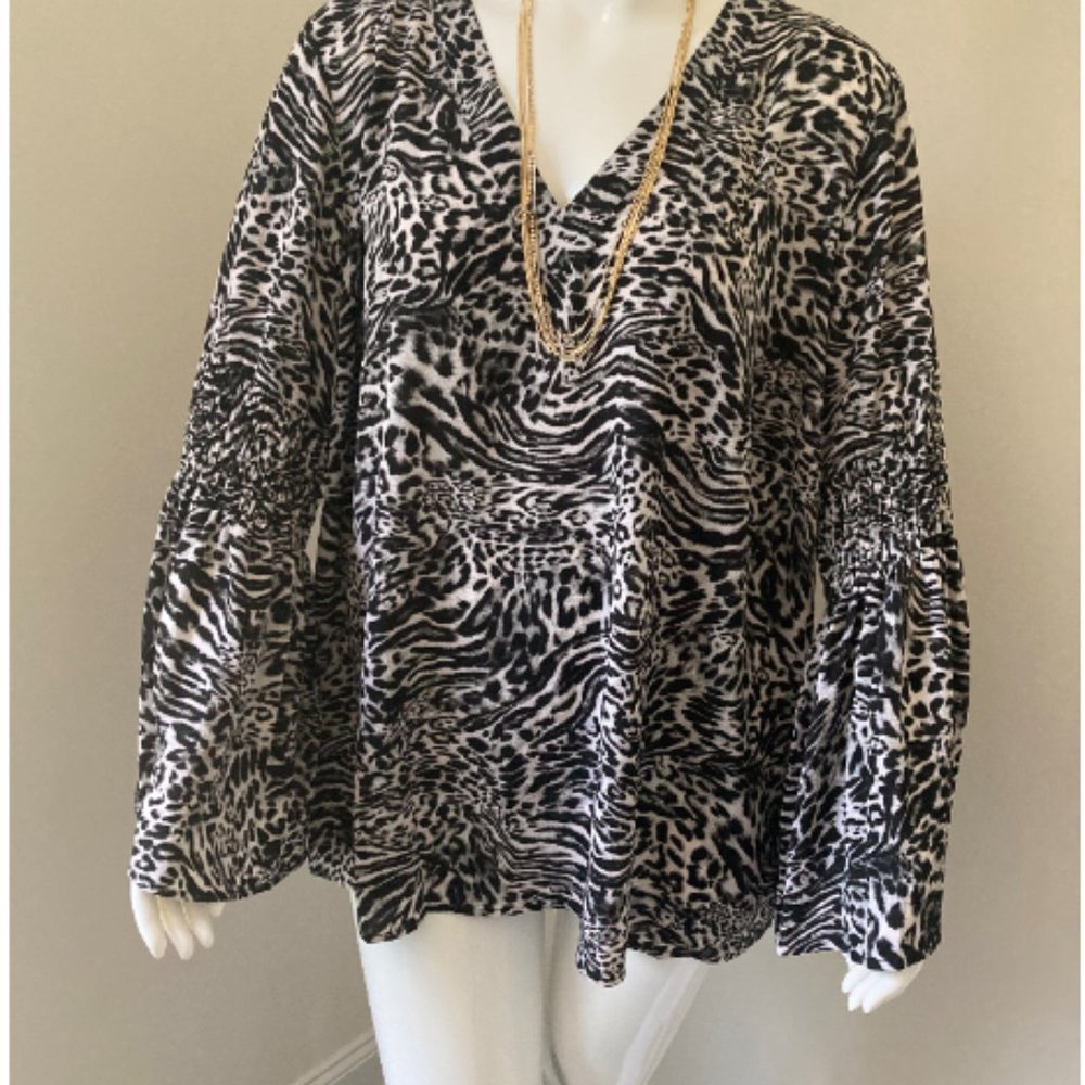 Michael Kors Animal Print Blouse